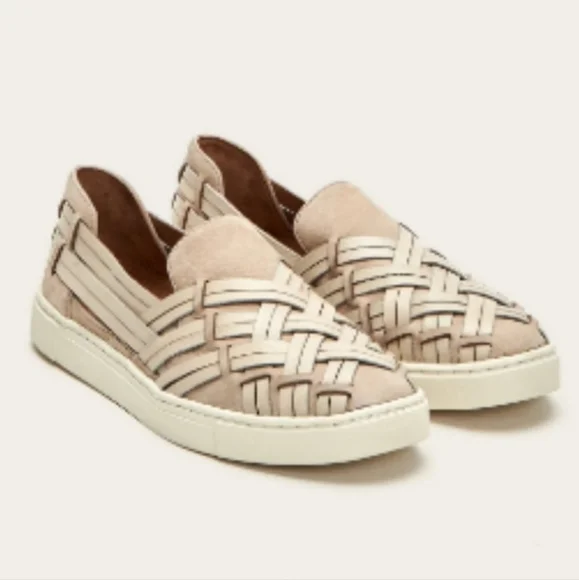Frye Shoes Frye Ivy Huarache Leather Slip On Sneakers Off